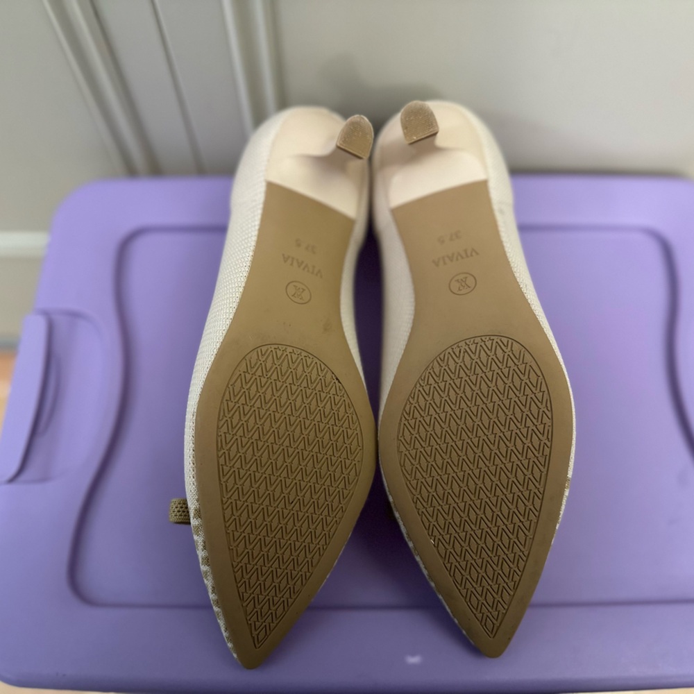 VIVAIA | Pointed-Toe Kitten Heels Bow Detailed - Picture 6 of 6